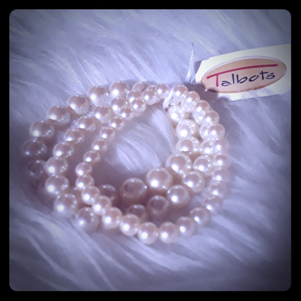 NWT * Set of 3 Faux Pearl Bracelet from Talbots